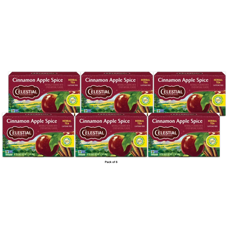 Celestial Seasonings Cinnamon Apple Spice Herb Tea 1.7Oz (Pack Of 6)