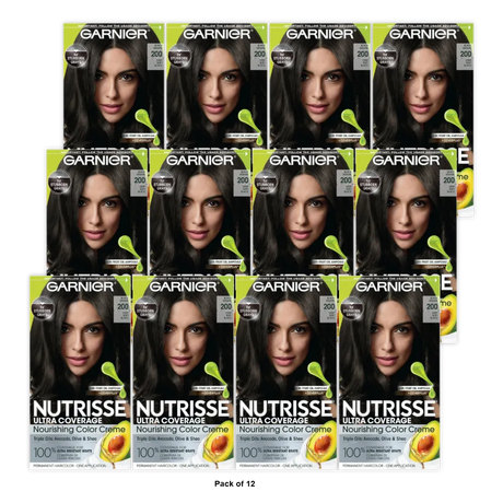 Garnier Nutrisse Ultra Coverage 100% Gray Coverage Permanent Hair Color 8.48oz (Pack of 12)