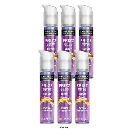 John Frieda Frizz Ease Extra Strength Hair Serum 1.69Oz (Pack Of 6)