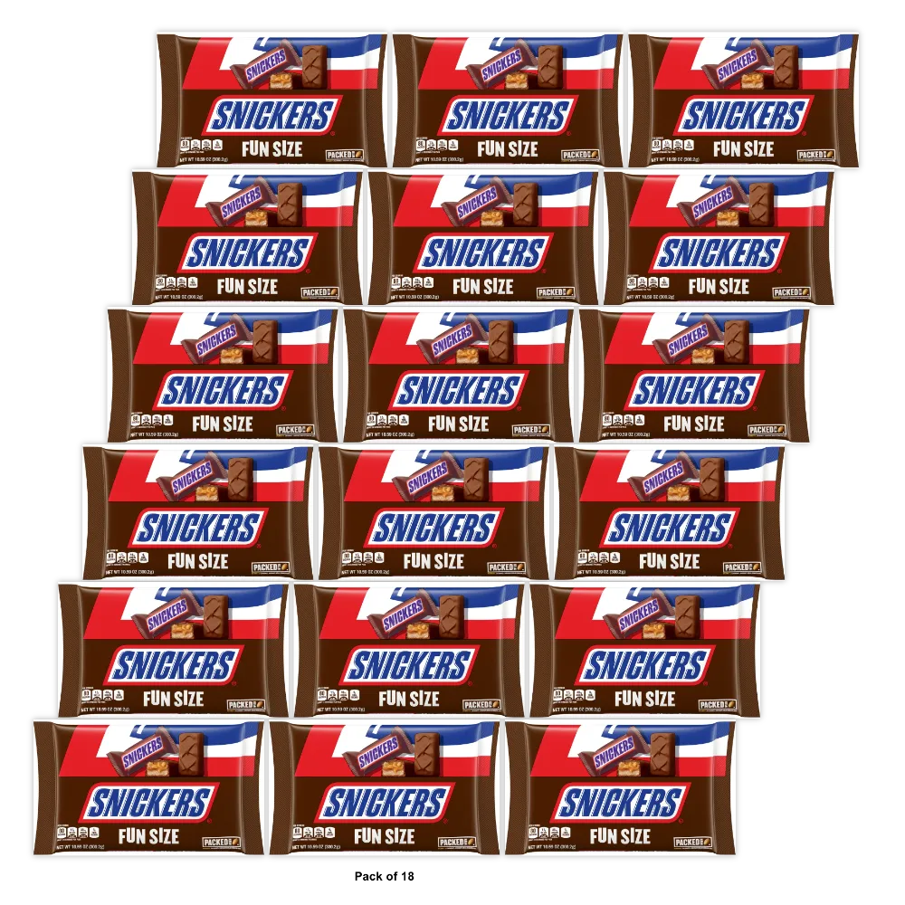 Mars Snickers Fun Size 10.59 oz (Pack of 18)