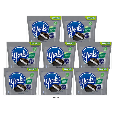 Hersheys York Miniatures Chocolate Candy Peppermint Patties 10.1Oz (Pack of 8)