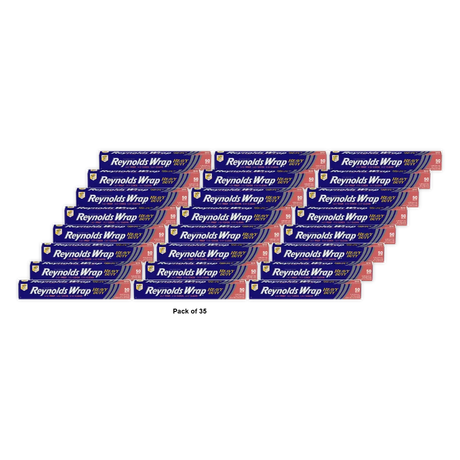Reynolds Wrap Heavy Duty Aluminum Foil Thick And Durable 50 Sq Ft (Pack Of 35)