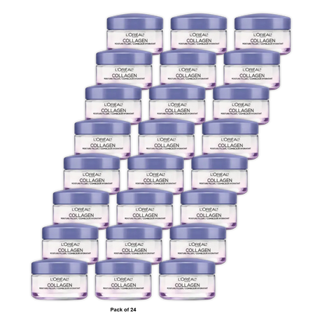 Loreal Paris Collagen Moisture Filler Facial Day and Night Cream 1.7Oz (Pack of 24)