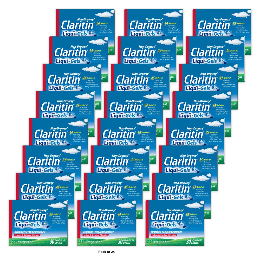Claritin Allergy Relief 24 Hour Non-Drowsy Loratadine Tablets (Pack of 36)