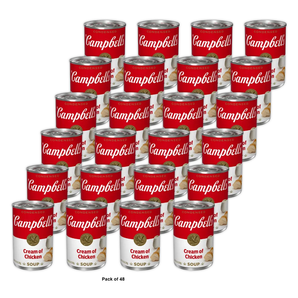 Campbell's Condensed Soup Cream of Chicken 10.5Oz (Pack of 48)