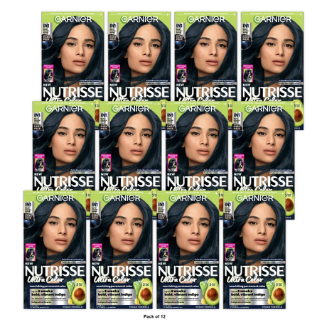 Garnier Nutrisse Dark Brown Nourishing Permanent Hair Color Creme 40 8.48oz (Pack of 12)