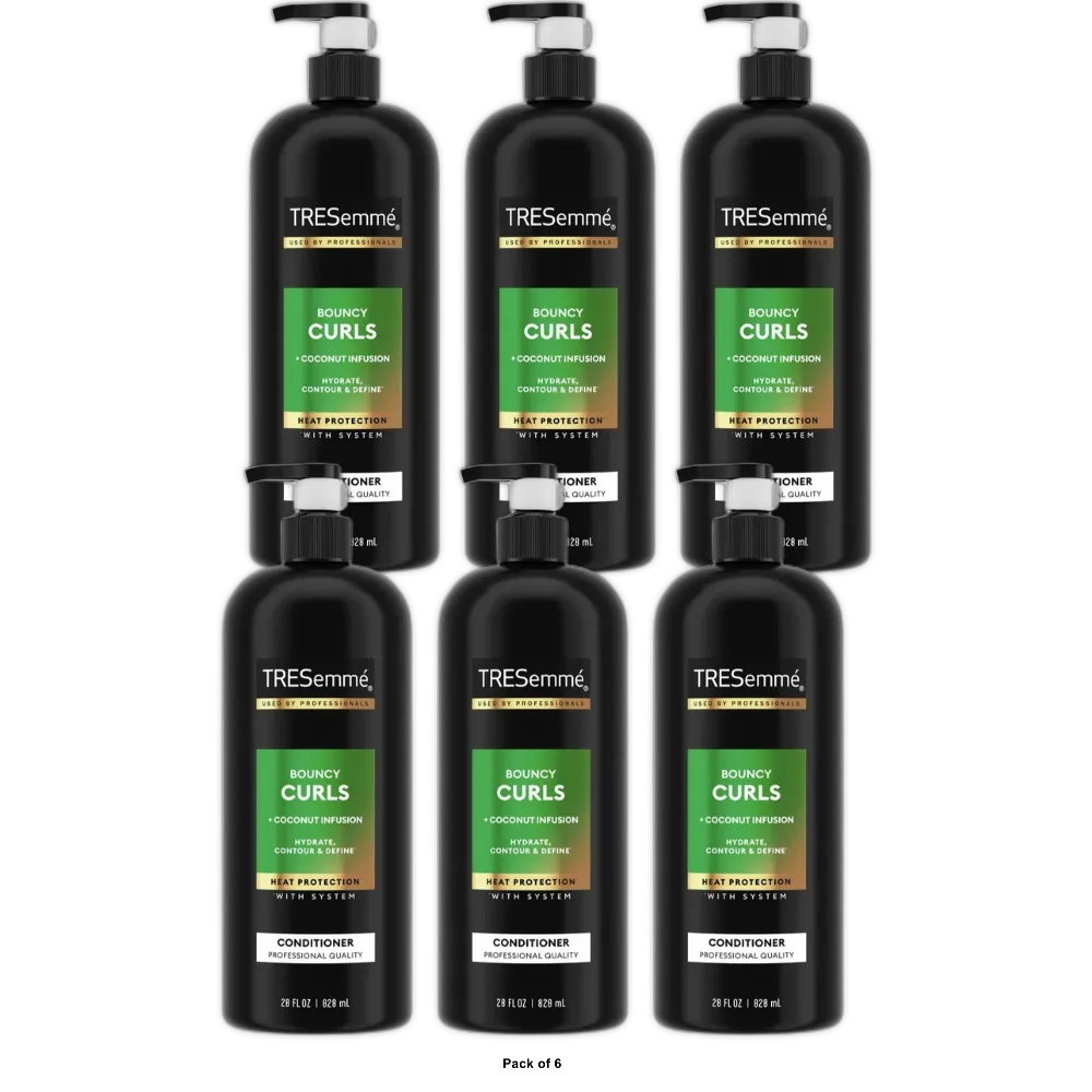 Tresemme Flawless Curls Curl Hydration Hair Conditioner 28Oz (Pack of 6)