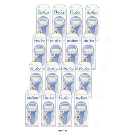 Schick Intuition Razor Pure Nourishment With Coconut Milk And Almond Oil 4.96oz (Pack of 16)