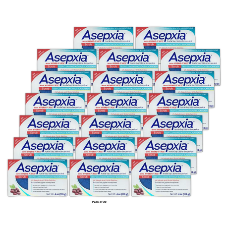 Asepxia Scrub Soap Bar For Combination Skin 4Oz (Pack of 20)