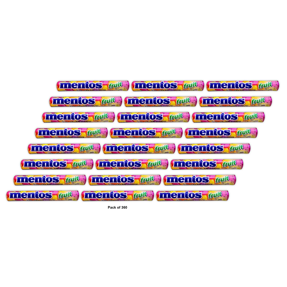 MENTOS MIXED FRUIT 1.32 Oz (Pack of 360)