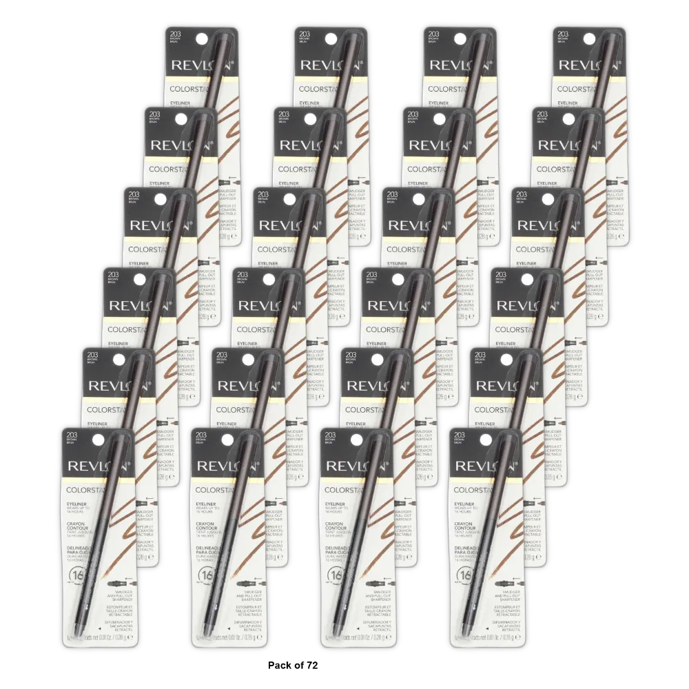Revlon Colorstay Waterproof Eyeliner Brown 1 Ea 0.01Oz (Pack Of 72)