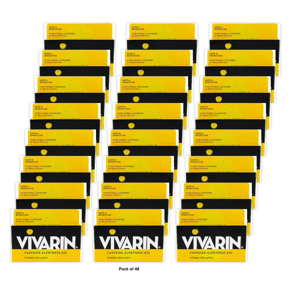 Vivarin Caffeine Alertness Aid Tablets16 Ea 1.2oz (Pack of 48)