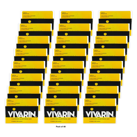 Vivarin Caffeine Alertness Aid Tablets16 Ea 1.2oz (Pack of 48)