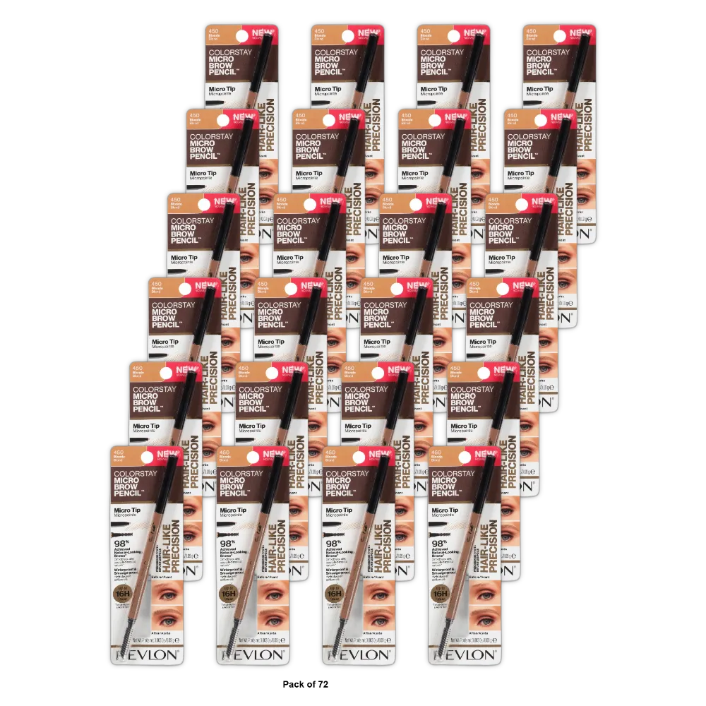 Revlon Colorstay Brow Pencil Blonde 0.032Oz (#840) (Pack Of 72)