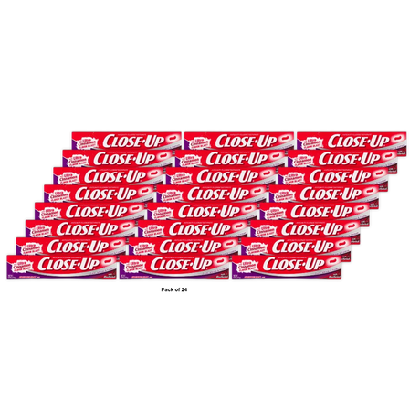 Close Up Cinnamon Red Gel Anticavity Fluoride Toothpaste 6Oz (Pack of 24)