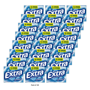 Wrigleys Extra Sugar Free Chewing gum Peppermint 1.57Oz (Pack of 120)
