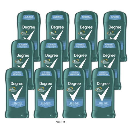 Degree Anti-Perspirant And Deodorant Invisible Solid Cool Rush 2.6Oz (Pack of 12)