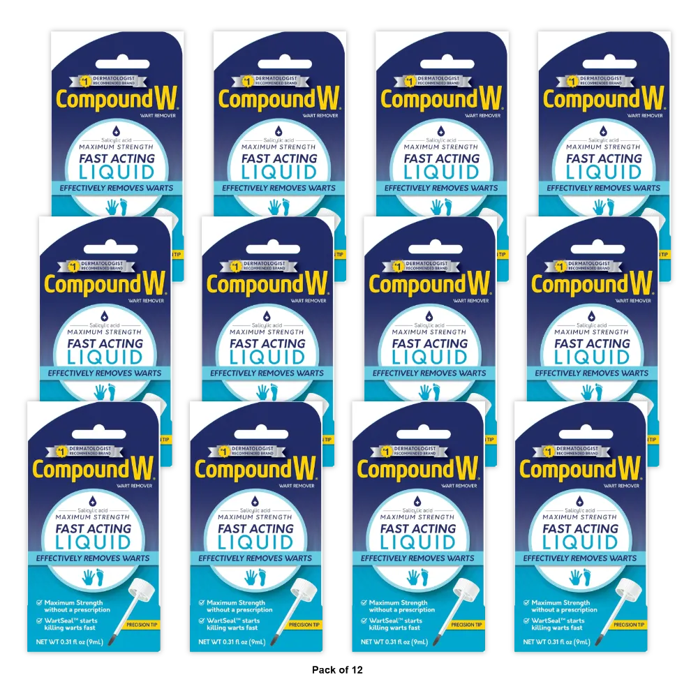 Compound W Liquid Wart Remover 0.31Oz (Pack Of 12)