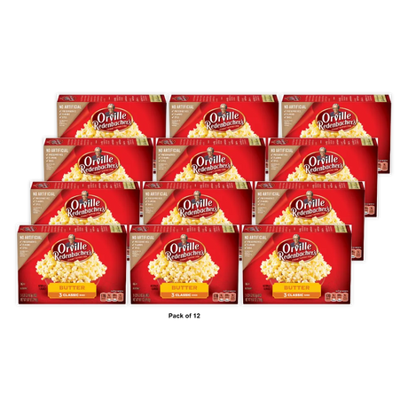 Orville Redenbacher's Butter Microwave Popcorn 3.29 oz 3 Count (Pack of 12)