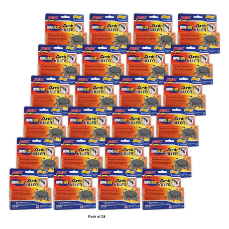 Home Plus Ant Killer Plastic Bait Stations 4 Count 0.8Oz (Pack of 24)