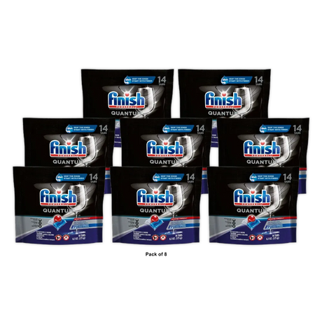Finish Quantum Dishwasher Tabs 14 Count 6.1oz (Pack of 8)