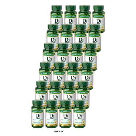 Natures Bounty Vitamin D3 2000 Iu Rapid Release Softgels 1.6Oz (Pack of 24)