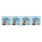 Huggies Little Swimmers Comfortable and Latex-Free Diapers Size 4 18 Count 12.6oz (image may vary) (Pack of 4)