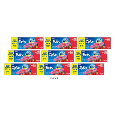 Ziploc Storage Gallon Bags 13.6Oz (Pack of 9)