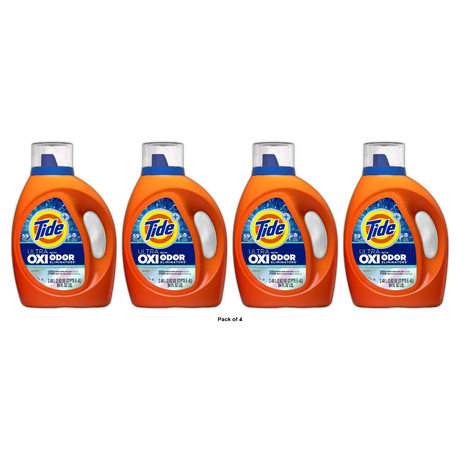 Tide Liquid Detergent OXI with Odor Remover 84oz (Pack of 4)
