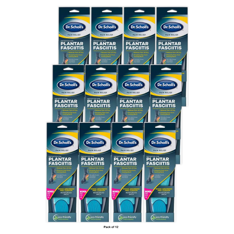 Dr. Scholls Plantar Fasciitis Orthotics Womens Size 6-10 1 Pair 5.12oz (Pack of 12)