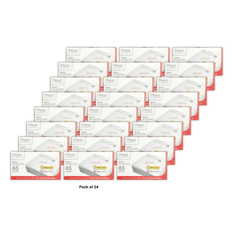 Mead Press-It Seal-It White Envelopes 65 Count 0.4Oz (Pack Of 24)