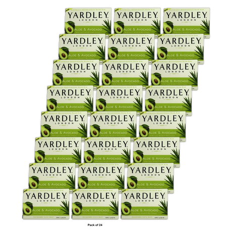Yardley London Moisturizing Bar Soap Fresh Aloe With Avocado4.25Oz (Pack of 24)