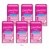 Carefree Acti Fresh Extra Long Daily Liners Unscented 8.47oz (Pack of 6)