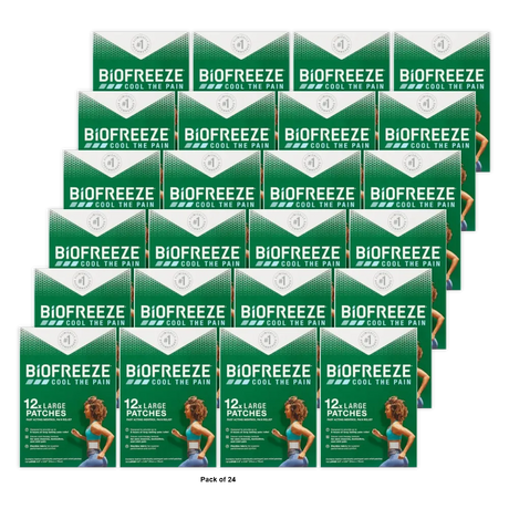 Biofreeze Large Patch 12 Count 0.35Oz (Pack Of 24)