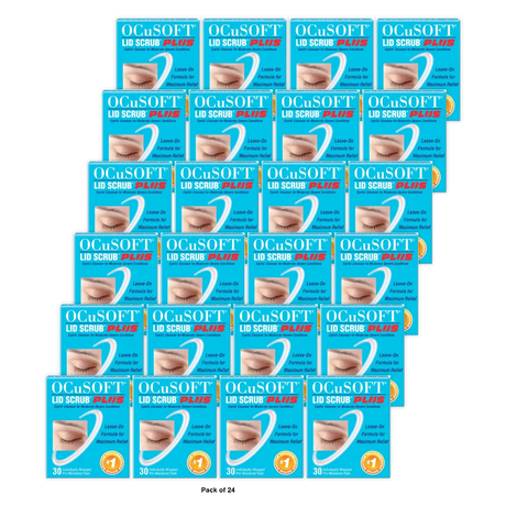 Ocusoft Eyelid Scrub Pre-Moistened Pads Plus30 / Box 1.13Oz (Pack of 24)