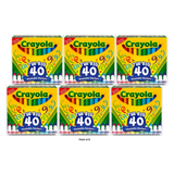 Crayola Ultra Clean Washable Markers 40 Ct 0.704Oz (Pack Of 6)