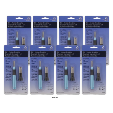 Helping Hand 8-In-1 Precision Screwdriver 0.35Oz (Pack Of 8)