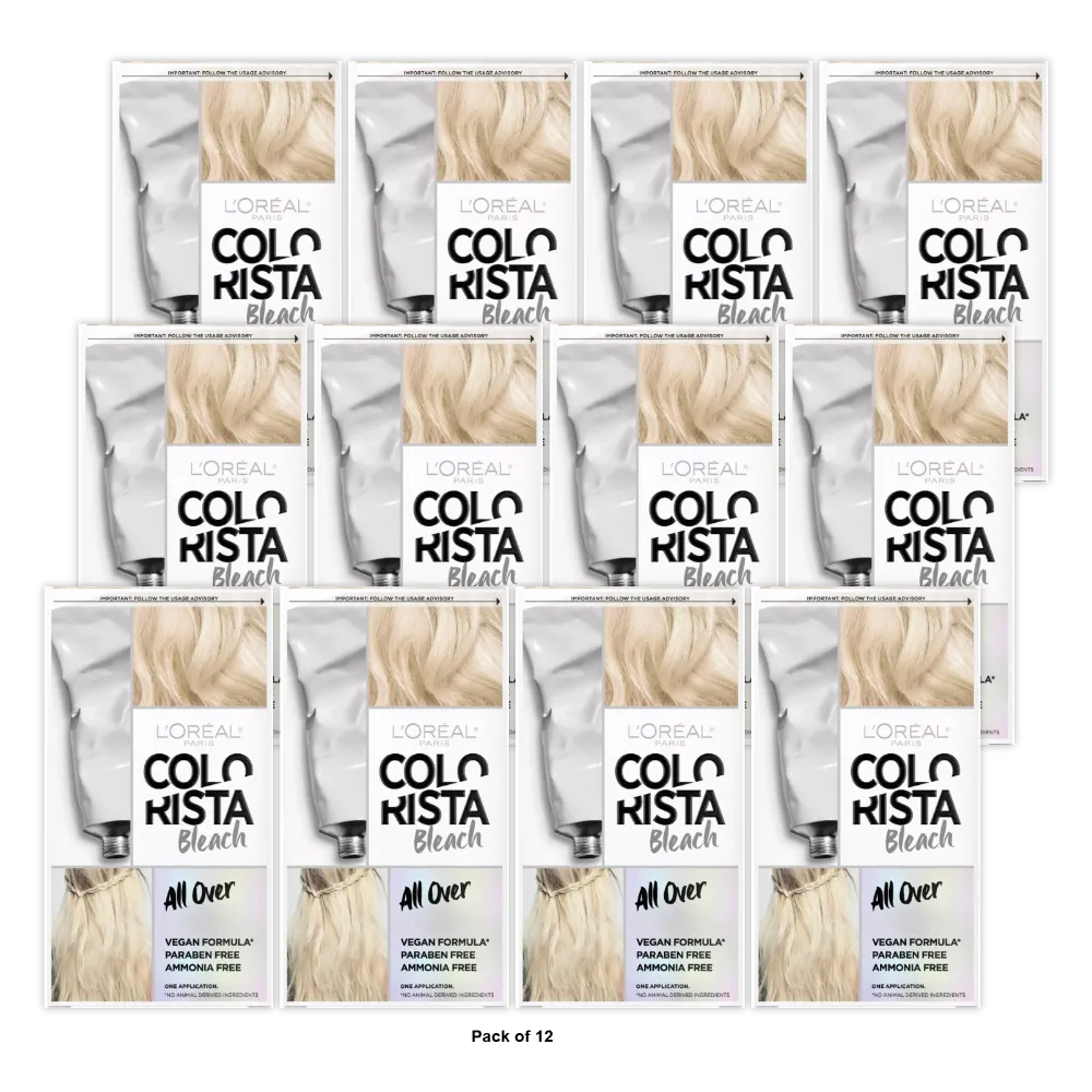 LOreal Paris Colorista All Over Hair Color Spray Bleach 9.6oz (Pack of 12)