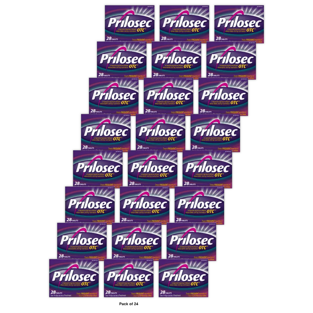 Prilosec OTC Acid Reducer Delayed Release Tablets28 ea 1.76Oz (Pack of 24)