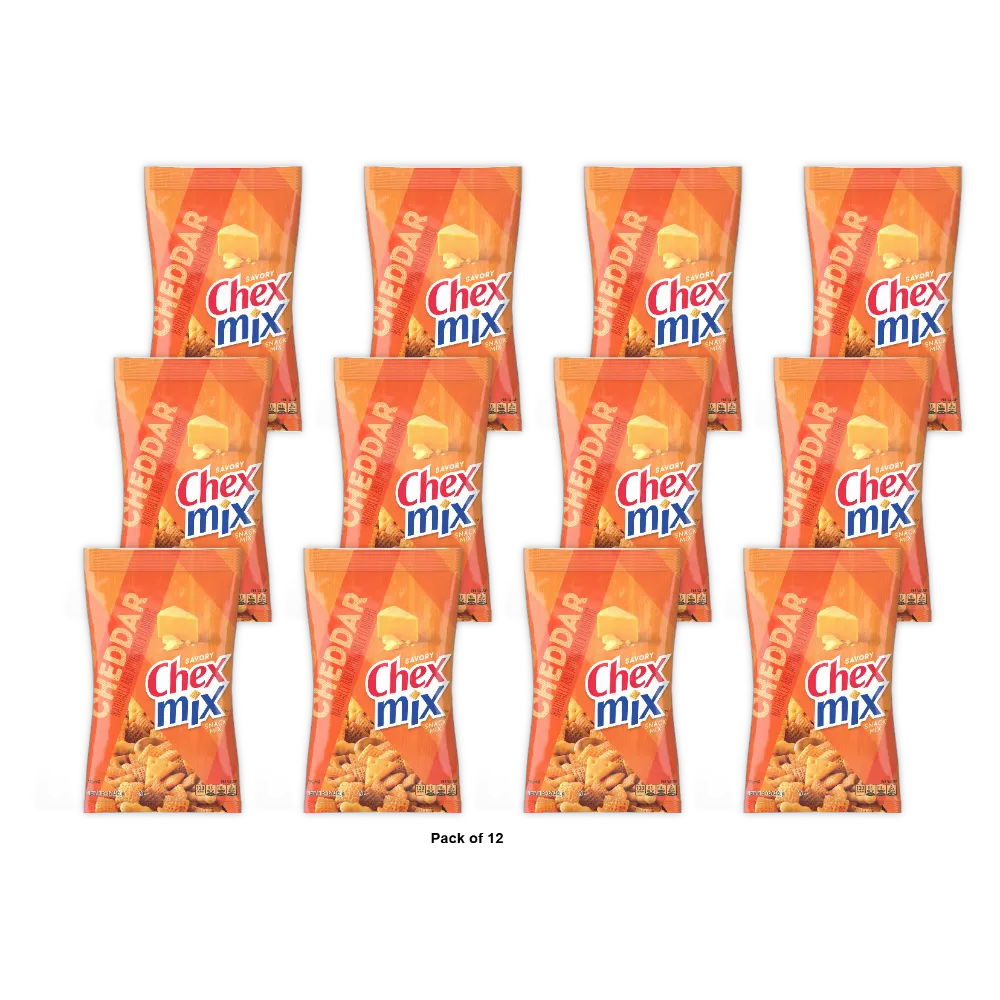 Chex Mix Cheddar Snack Mix 8 oz (Pack of 12)