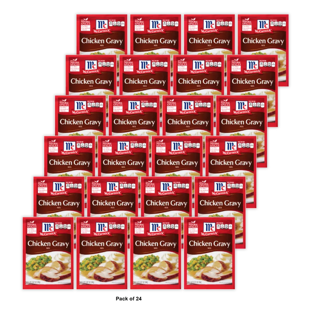 McCormick Chicken Gravy Mix 0.87Oz (Pack of 24)