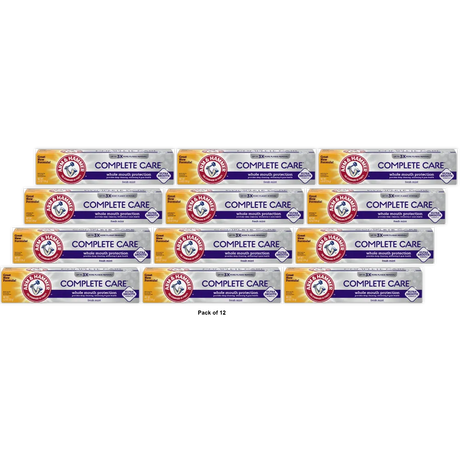 Arm & Hammer Complete Care Fluoride Toothpaste Plus Extra Whitening Mint 6Oz (Pack of 12)