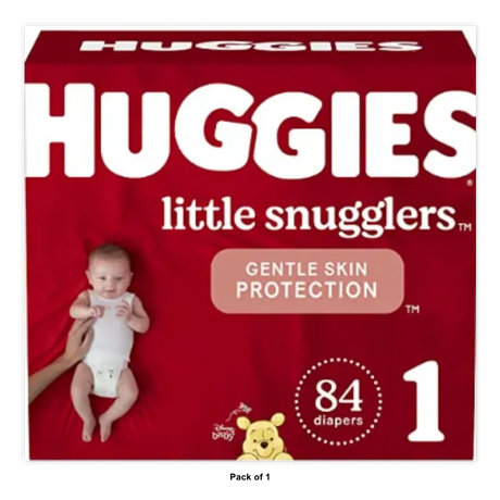 Huggies Little Snugglers Baby Diapers Size 1 84 Count 80oz (Pack of 1)