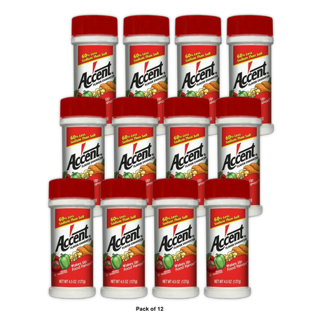 Accent All Natural Flavor Enhancer 4.5Oz (Pack of 12)