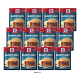 Mccormick Sloppy Joes Seasoning Mix 1.31Oz (Pack Of 12)