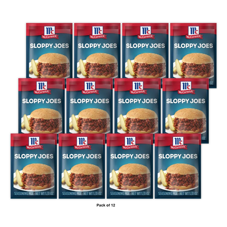 Mccormick Sloppy Joes Seasoning Mix 1.31Oz (Pack Of 12)