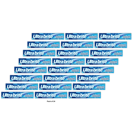 Ultra Brite Advanced Whitening Fluoride Toothpaste Clean Mint 6Oz (Pack of 24)