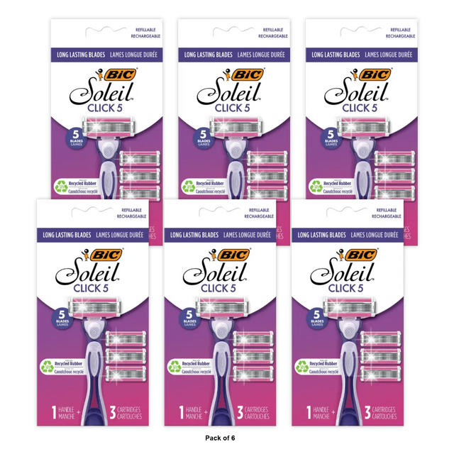 Clic Medical Razor BIC Soleil Clic Razor 5 Pack 3.36oz (Pack of 72) – Mastervalue HUB