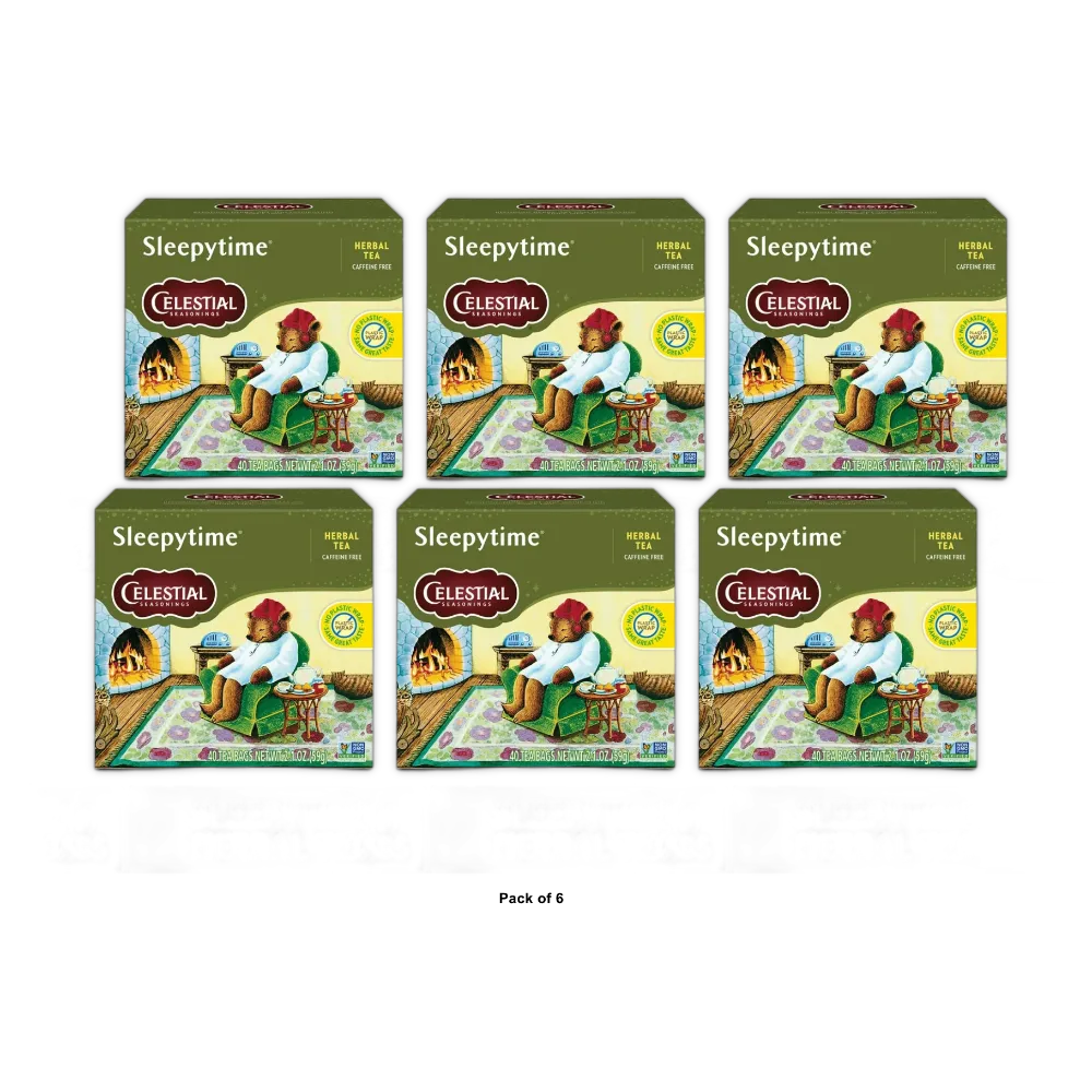 Celestial Seasonings Sleepy Time Herbal Tea Bags 2.1Oz (Pack Of 6)