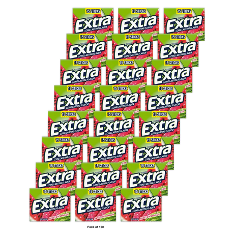 Wrigley'S Extra Long Lasting Watermelon 12X10 0.11Oz (Pack Of 120)